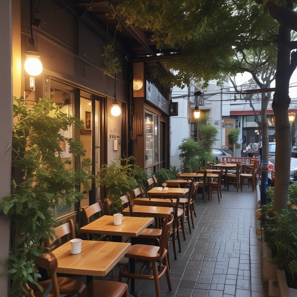 Cozy cafe in Suminoe, Osaka